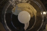 Homemade pizza dough.